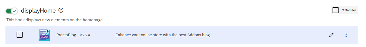 Articles on homepage